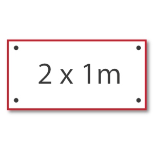 Transparent 2x1m